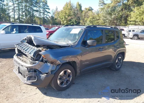 2017 Jeep Renegade Sport Fwd из США, поврежденный, VIN ZACCJAAB4HPF77183